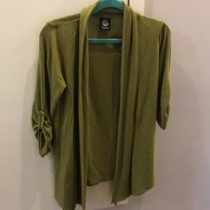 Olive green cardigan